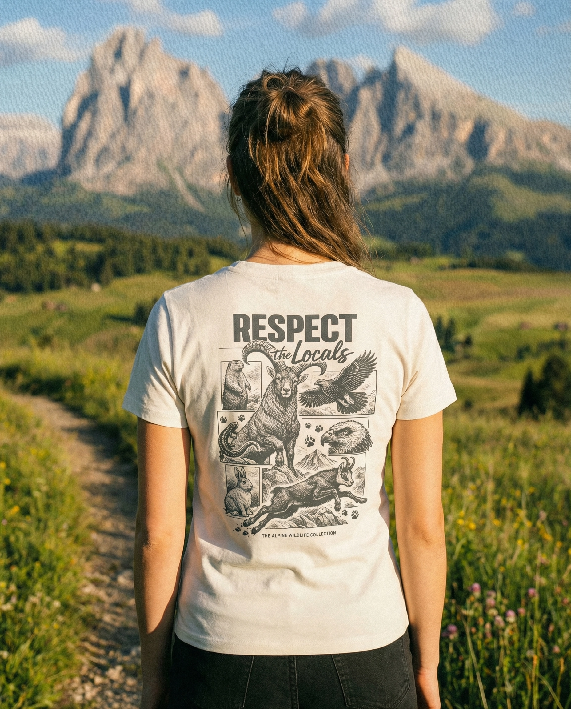 Respect the Locals – Damen Premium Organic Shirt