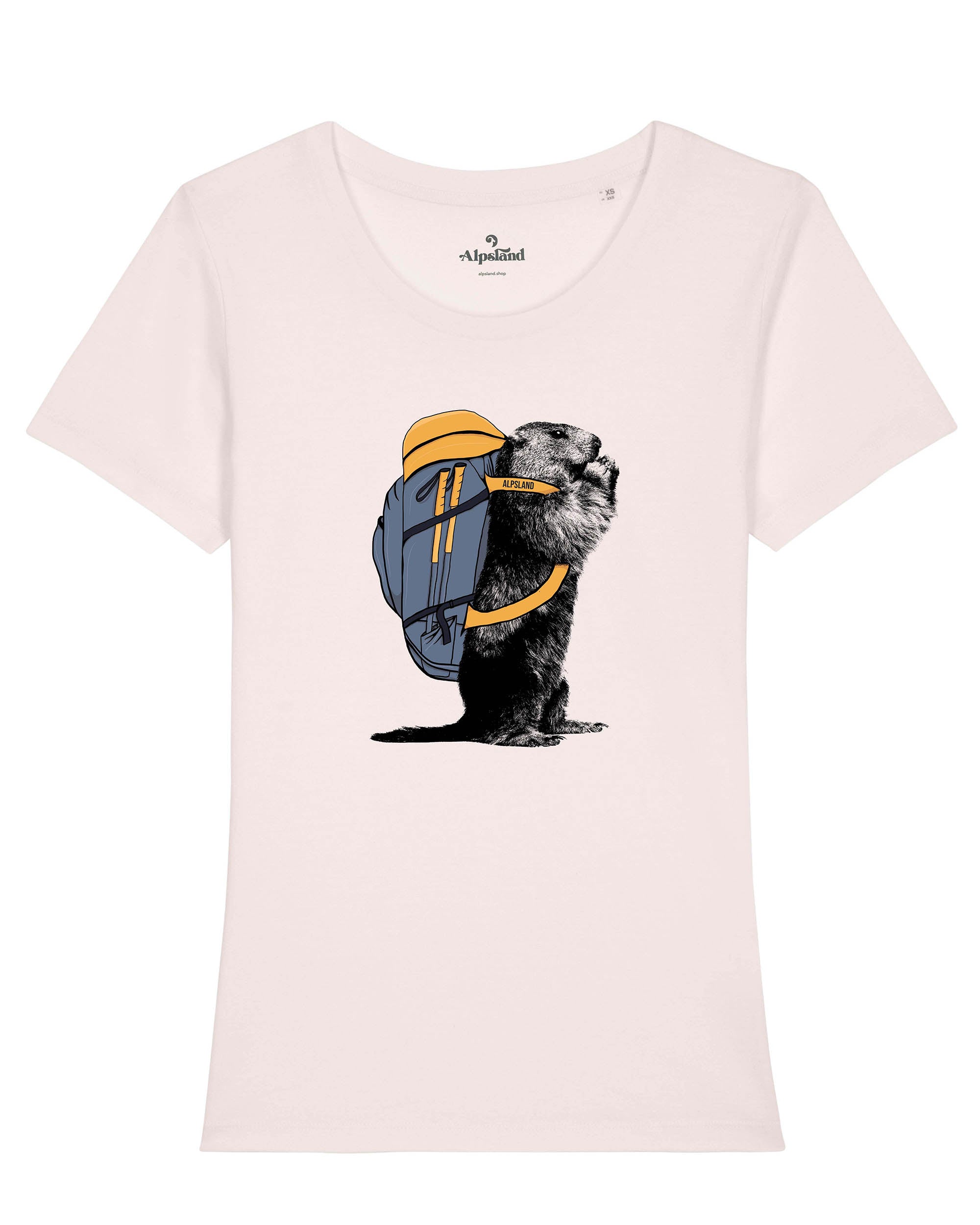 Wander-Murmeltier - Damen Premium Organic Shirt,wandern,bergsteigen, berge, t-shirt, wandershirt, alpsland