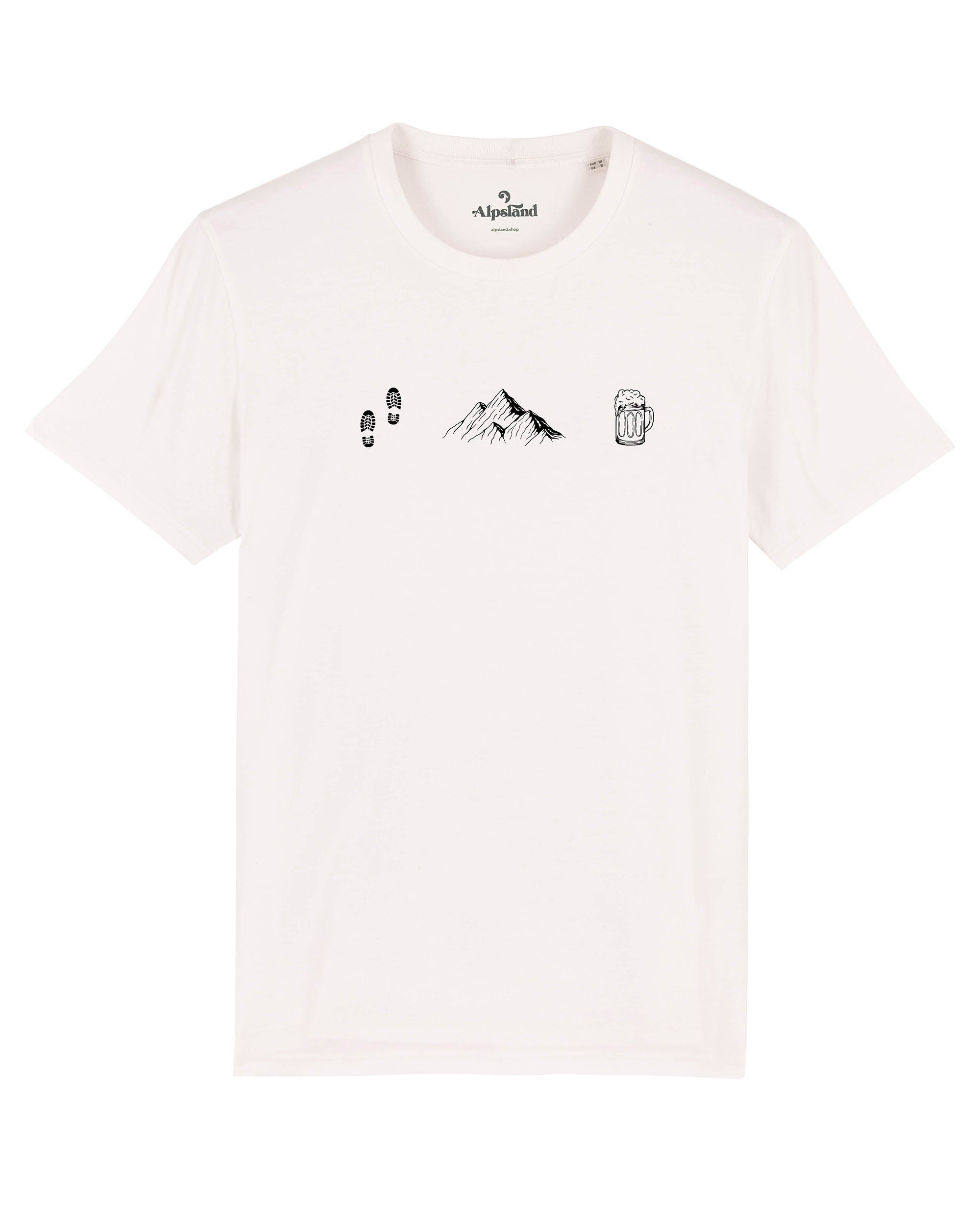 Wandern, Berge & Bier - Herren Premium Organic Shirt,wandern,bergsteigen,berge,t-shirt,wandershirt,alpsland