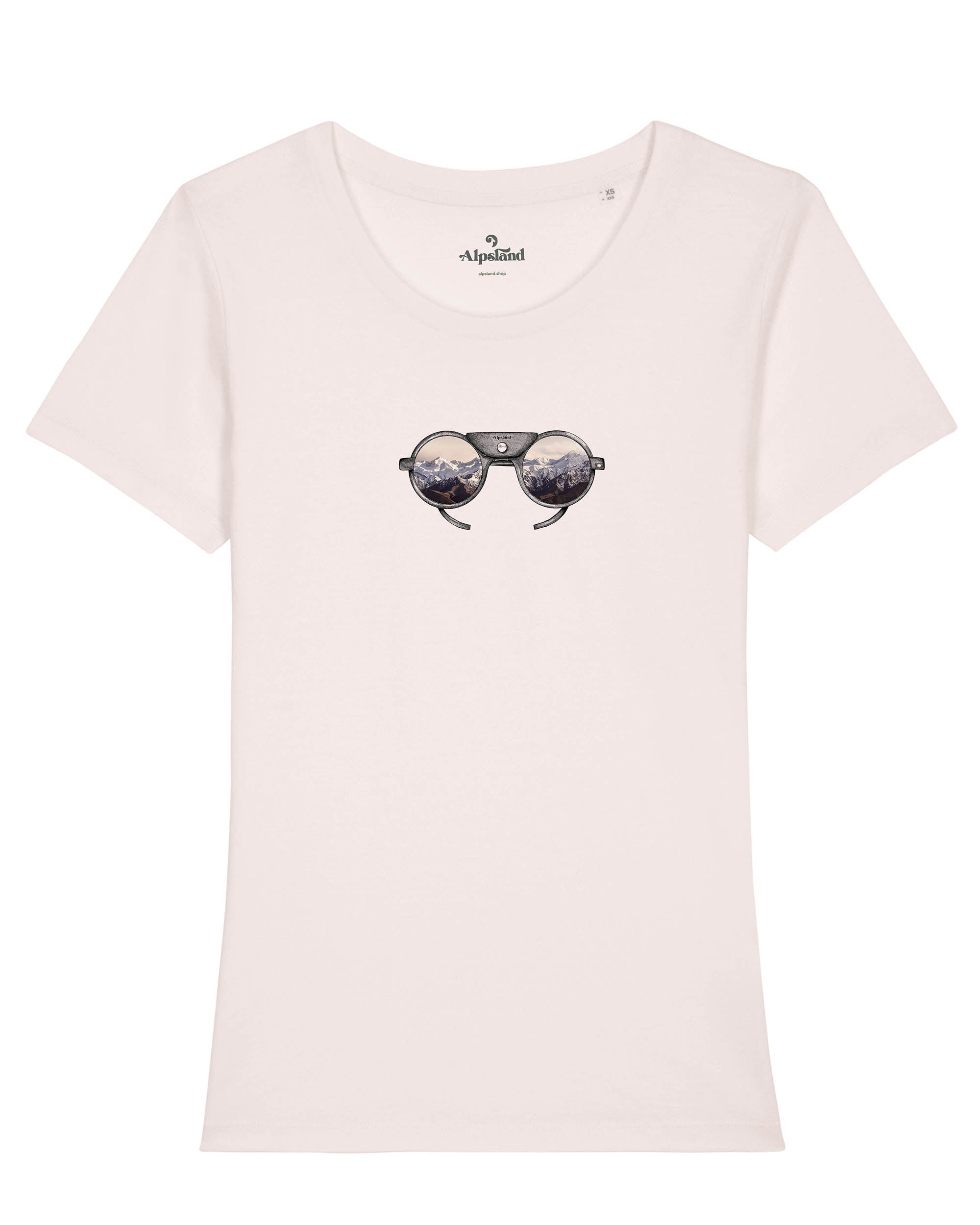 Gletscherbrille - Damen Premium Organic Shirt,wandern,bergsteigen,berge,t-shirt,wandershirt,alpsland