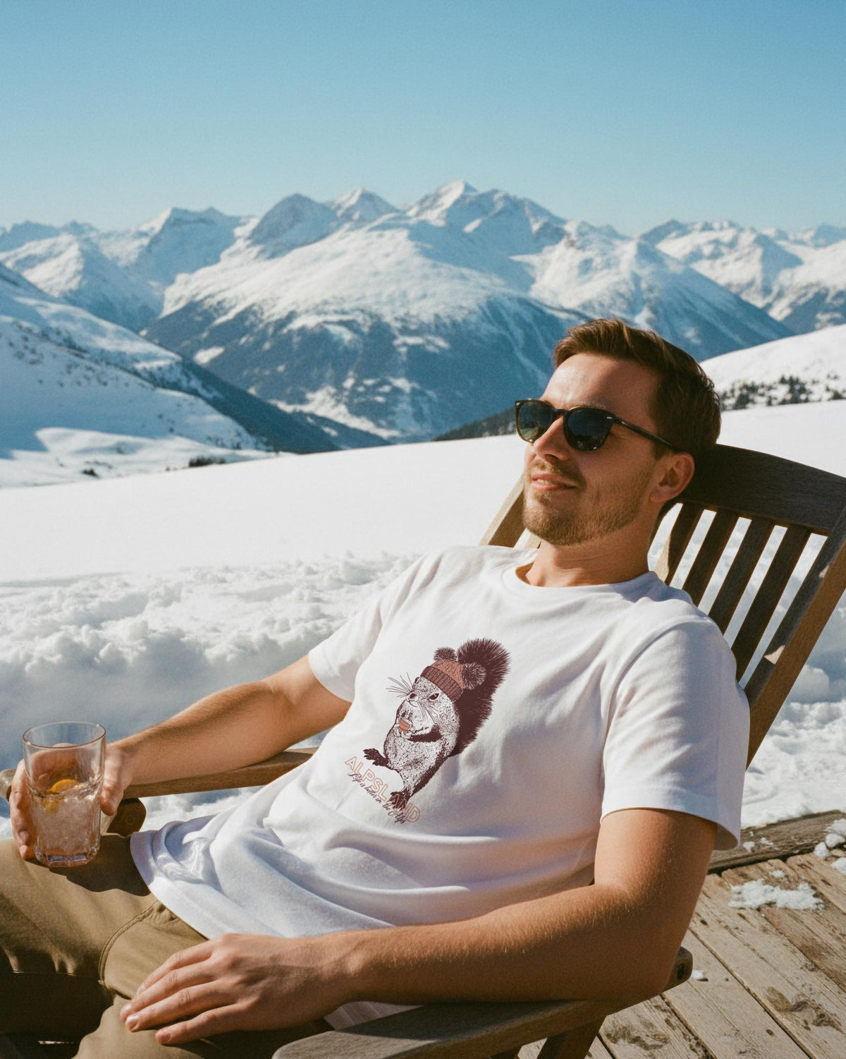 Eichhörnchen Herren Bio T-Shirt – Alpsland – Wandern, Eichhörnchen, Natur, Alpen