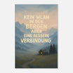 Leinwand „Kein WLAN in den Bergen
