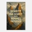 Leinwand „Schritt für Schritt dem Himmel entgegen.