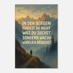 Leinwand „In den Bergen