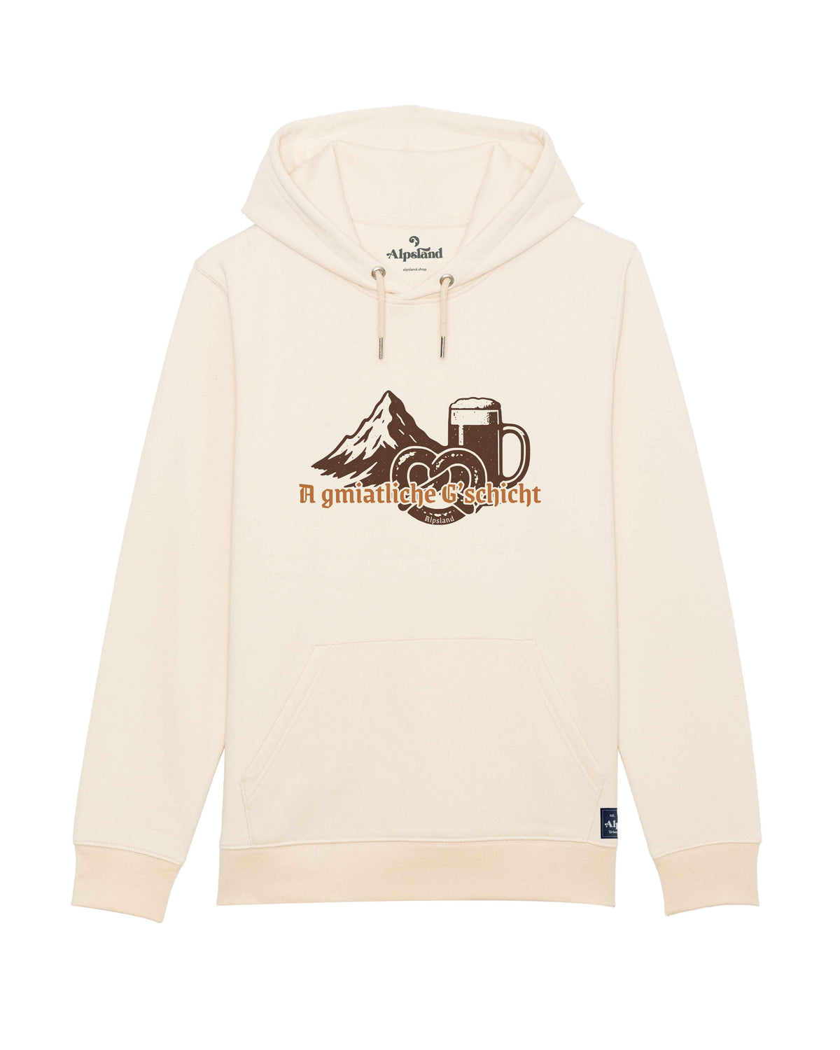 Gmiatliche Gschicht Unisex Hoodie – Alpsland – Wandern, Bayern, Alpen, Humor