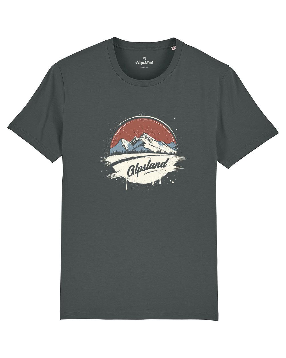 Alpsland Berg Kreis Herren Bio T-Shirt – Alpsland – Wandern, Berge, Alpen