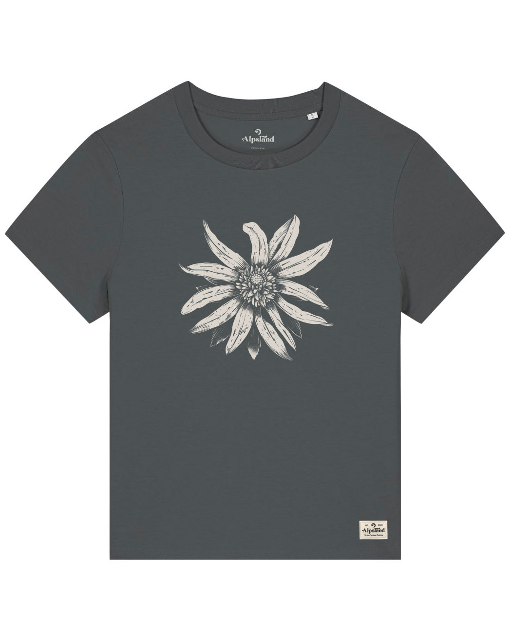 Edelweiß Damen Bio T-Shirt – Alpsland – Wandern, Edelweiß, Alpen, Blumen