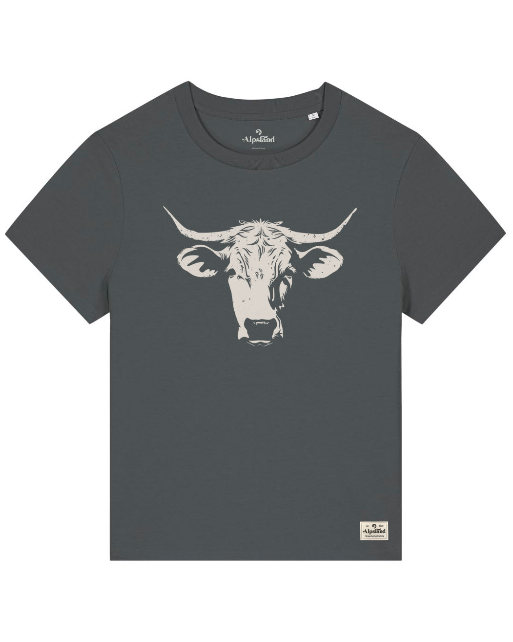 Kuh Damen Bio T-Shirt – Alpsland – Wandern, Kuh, Alpen, Alm