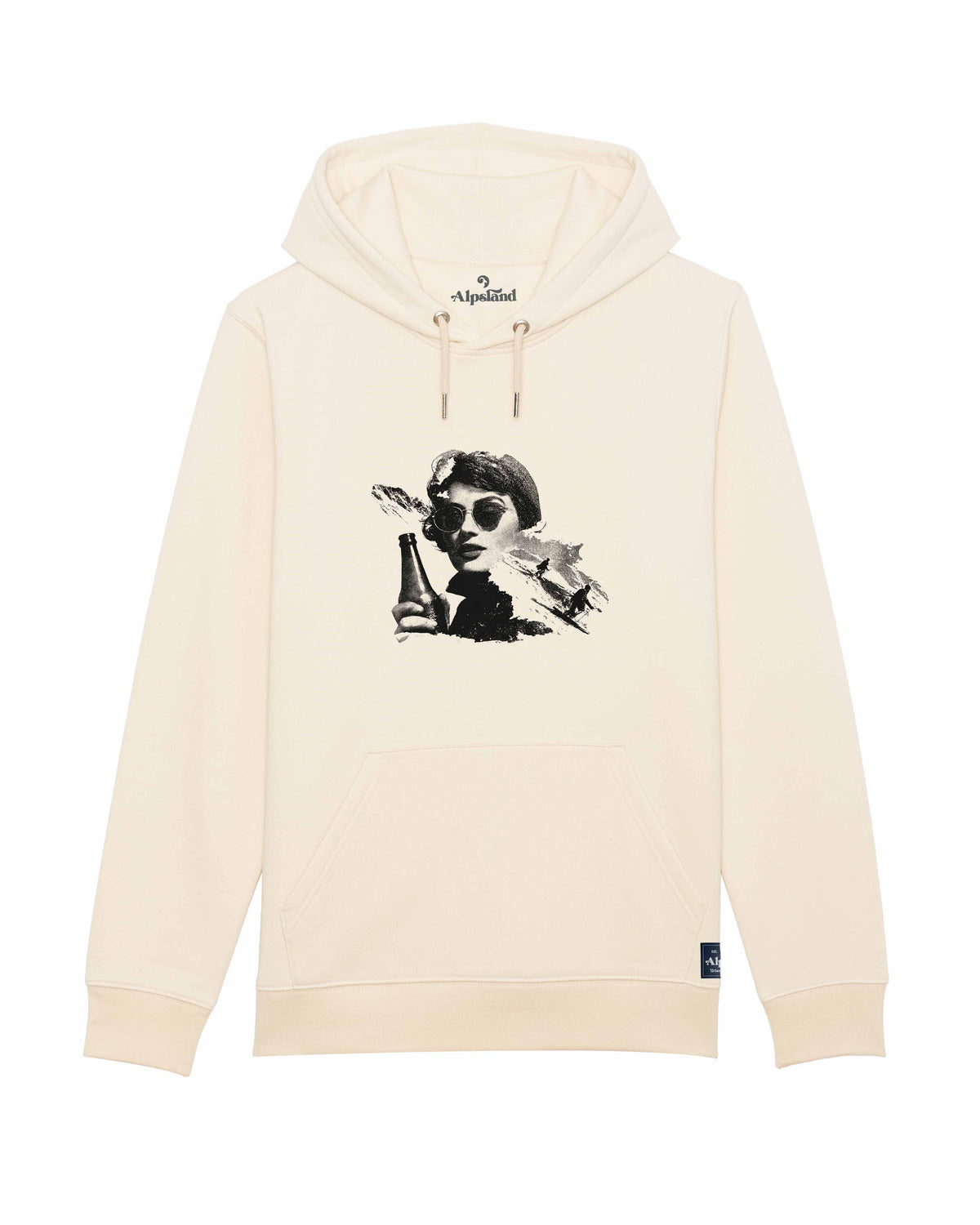 Après-Ski Queen Unisex Bio Hoodie – Alpsland – Skifahren, Après-Ski, Winter, Humor