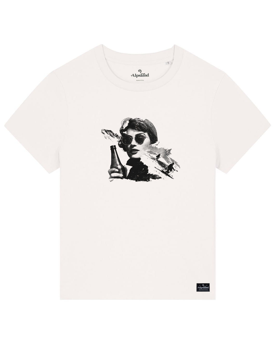 Après-Ski Queen Damen Bio T-Shirt – Alpsland – Skifahren, Après-Ski, Winter, Humor