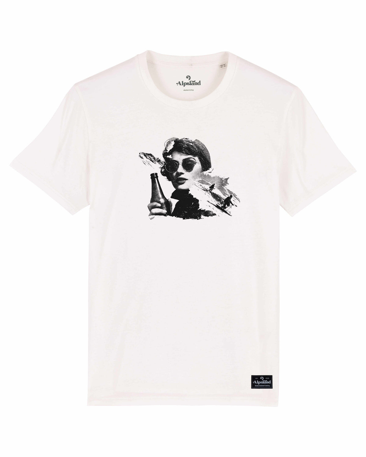 Après-Ski Queen Herren Bio T-Shirt – Alpsland – Skifahren, Après-Ski, Winter, Humor