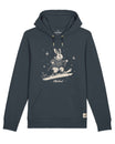 Hase auf Skiern - Unisex Organic Hoodie