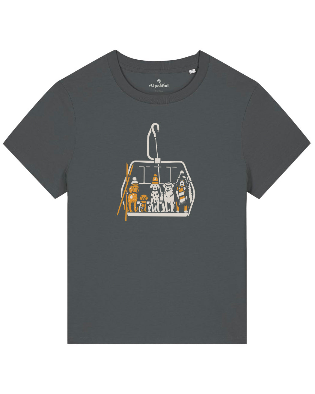 Sessellift Crew Damen Bio T-Shirt – Alpsland – Skifahren, Sessellift, Winter, Alpen