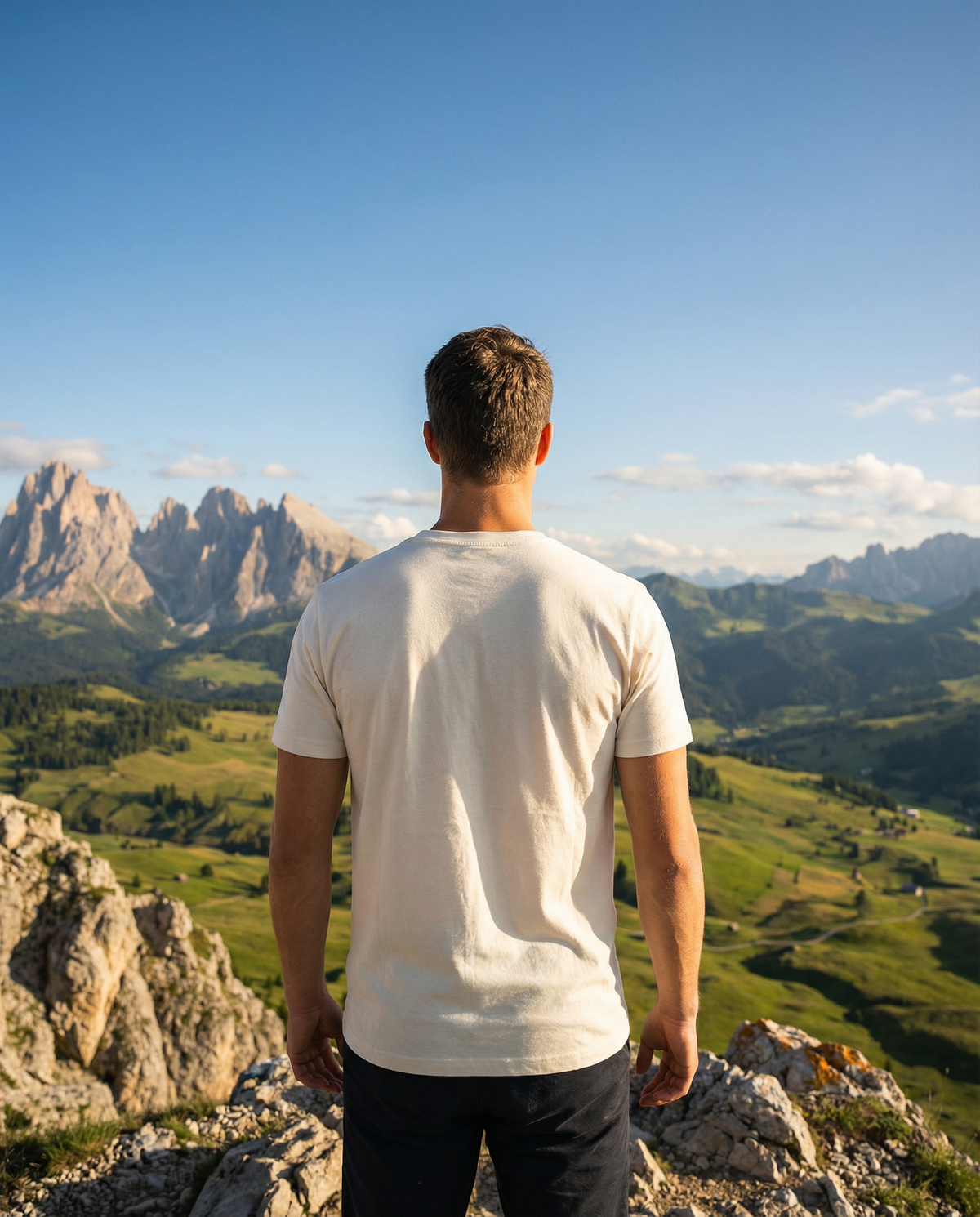 Wander-Murmeltier Herren Bio T-Shirt – Alpsland – Wandern, Berge, Alpen, Murmeltier