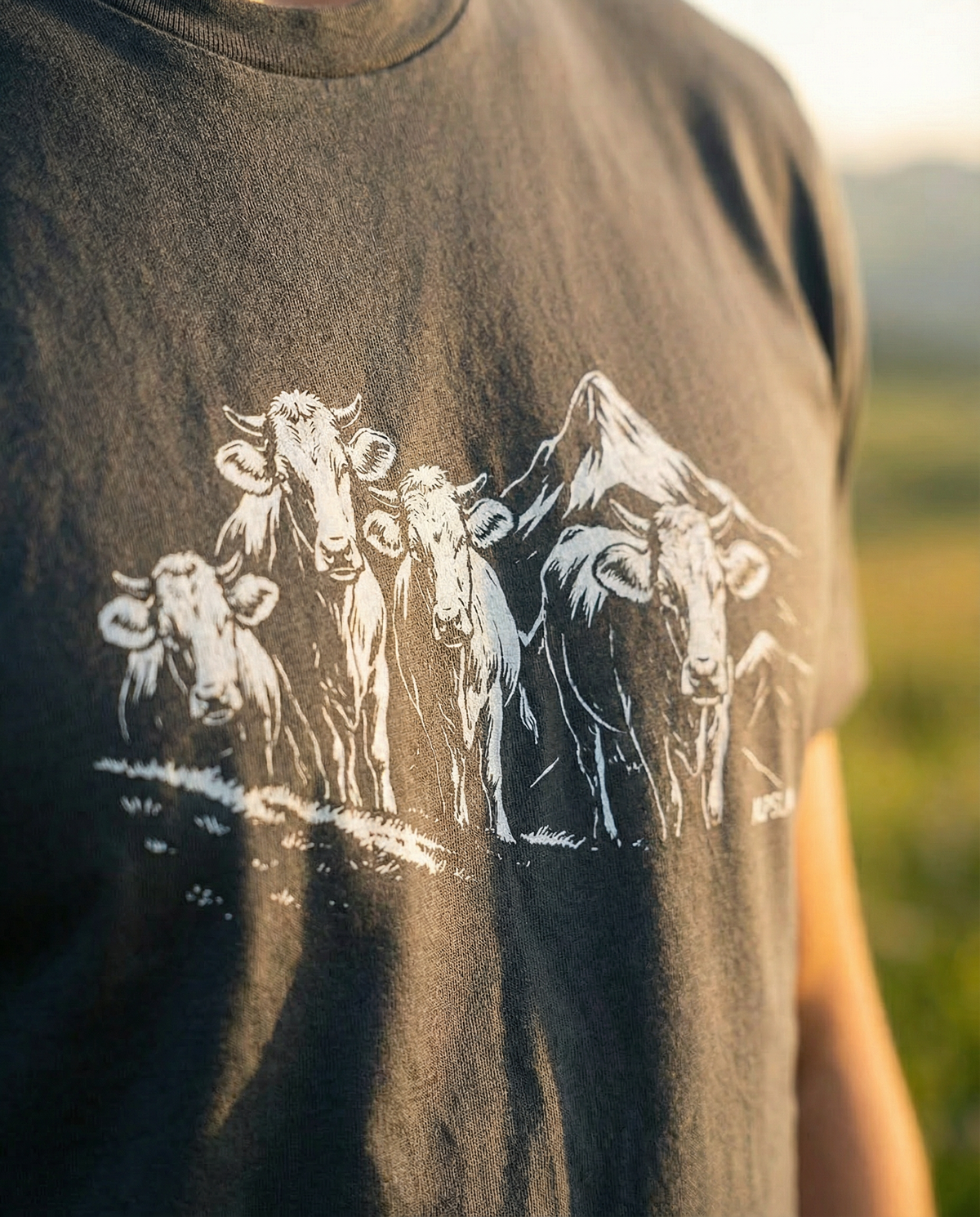 Kuhparade Herren Bio T-Shirt – Alpsland – Wandern, Kuh, Alpen, Alm