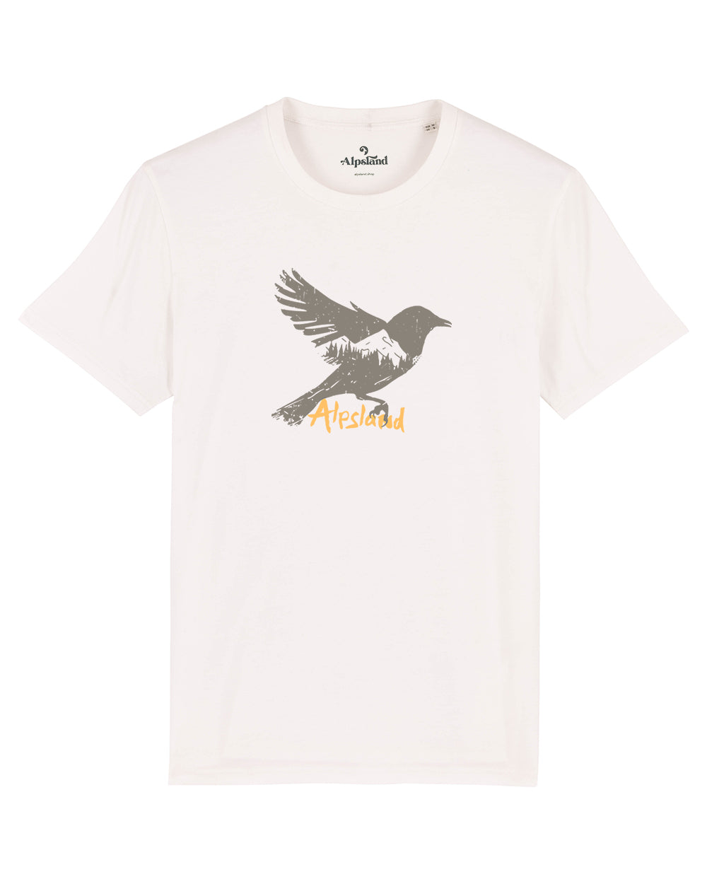 Vogel Herren Bio T-Shirt – Alpsland – Wandern, Vogel, Natur, Alpen