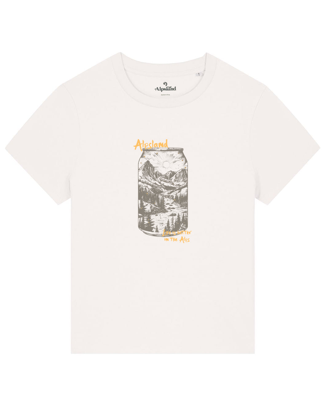 Bier mit Landschaft 2.0 Damen Bio T-Shirt – Alpsland – Wandern, Bier, Berge, Alpen