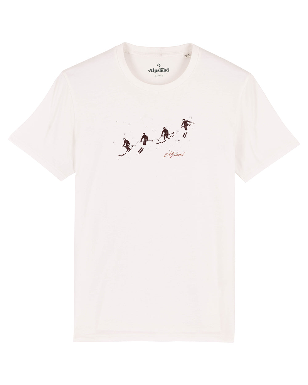 Skifahrer Let's go skiing Herren Bio T-Shirt – Alpsland – Skifahren, Winter, Alpen