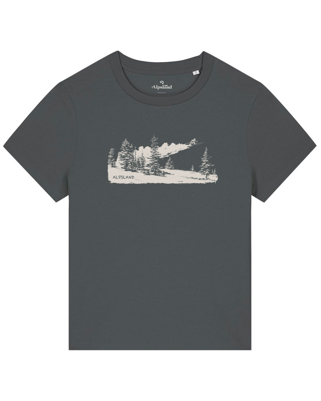 Skisprung Alpsland Damen Bio T-Shirt – Alpsland – Skifahren, Skispringen, Winter, Alpen