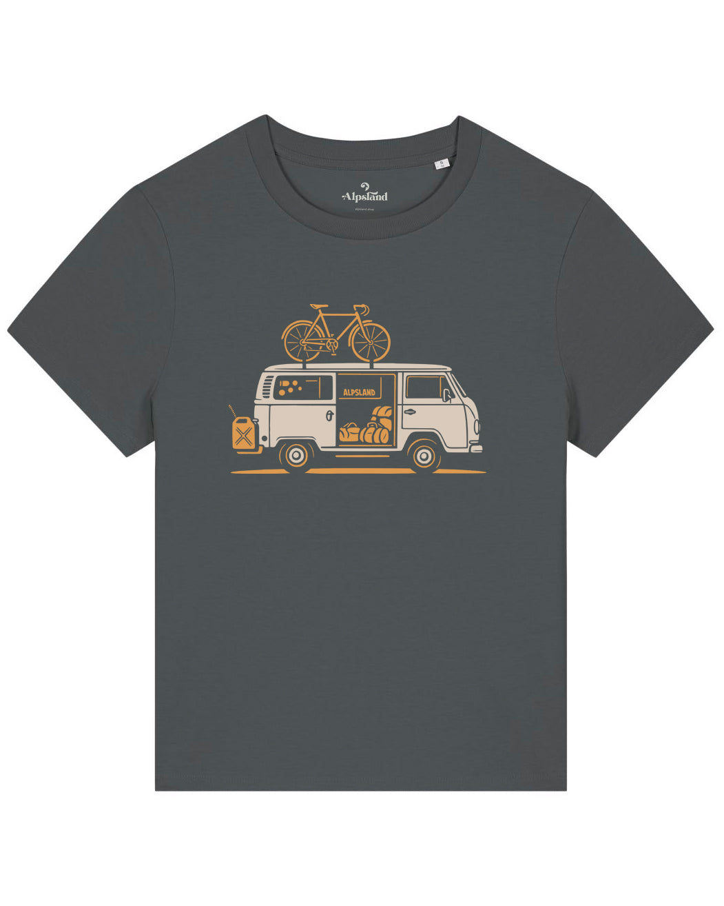 Bergbus Damen Bio T-Shirt – Alpsland – Wandern, Berge, Bus, Alpen, Abenteuer