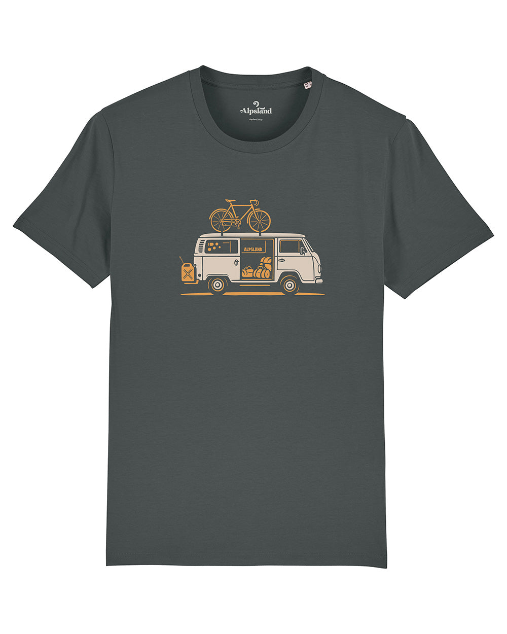 Bergbus Herren Bio T-Shirt – Alpsland – Wandern, Berge, Bus, Alpen, Abenteuer