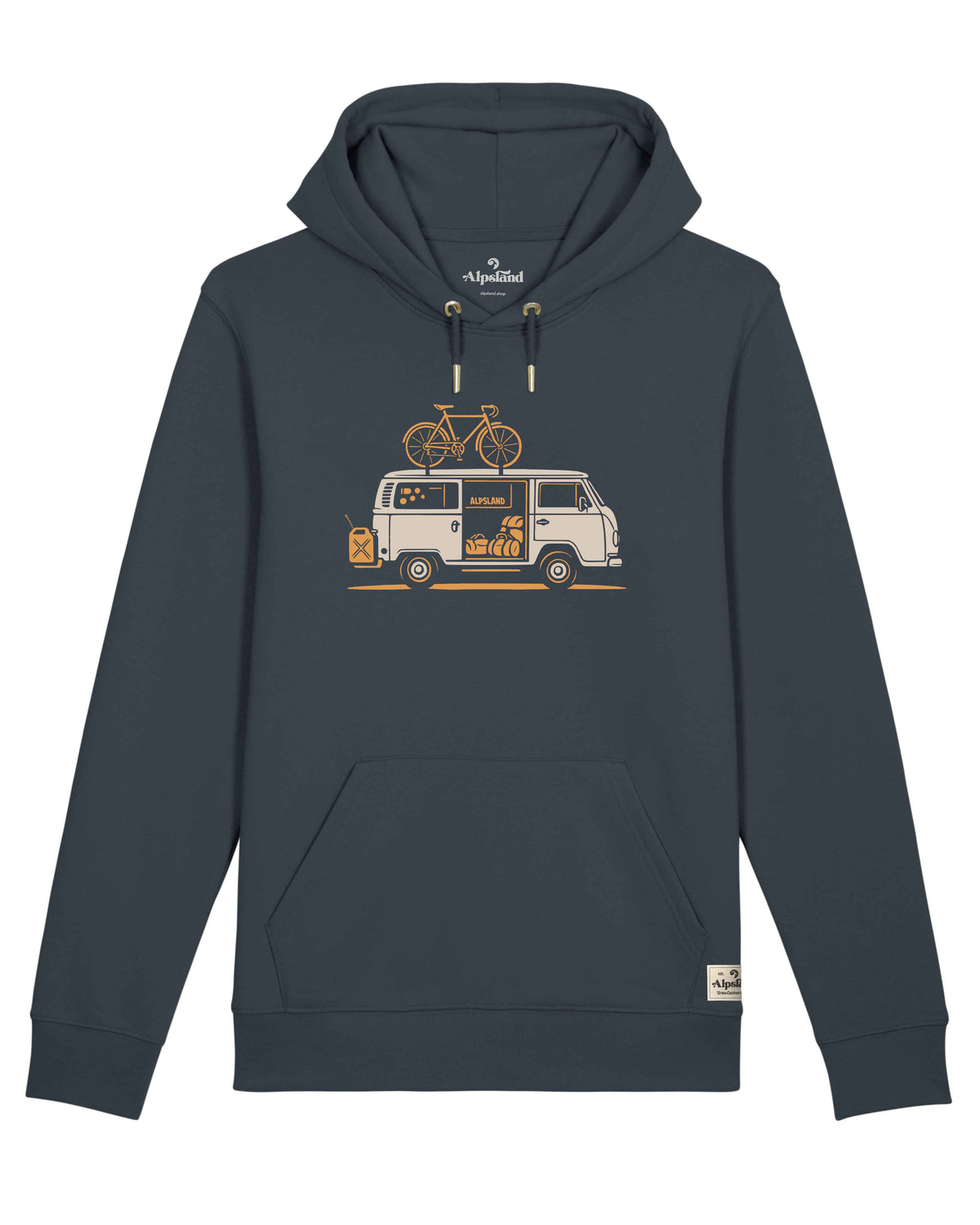 Bergbus Unisex Hoodie – Alpsland – Wandern, Berge, Bus, Alpen, Abenteuer