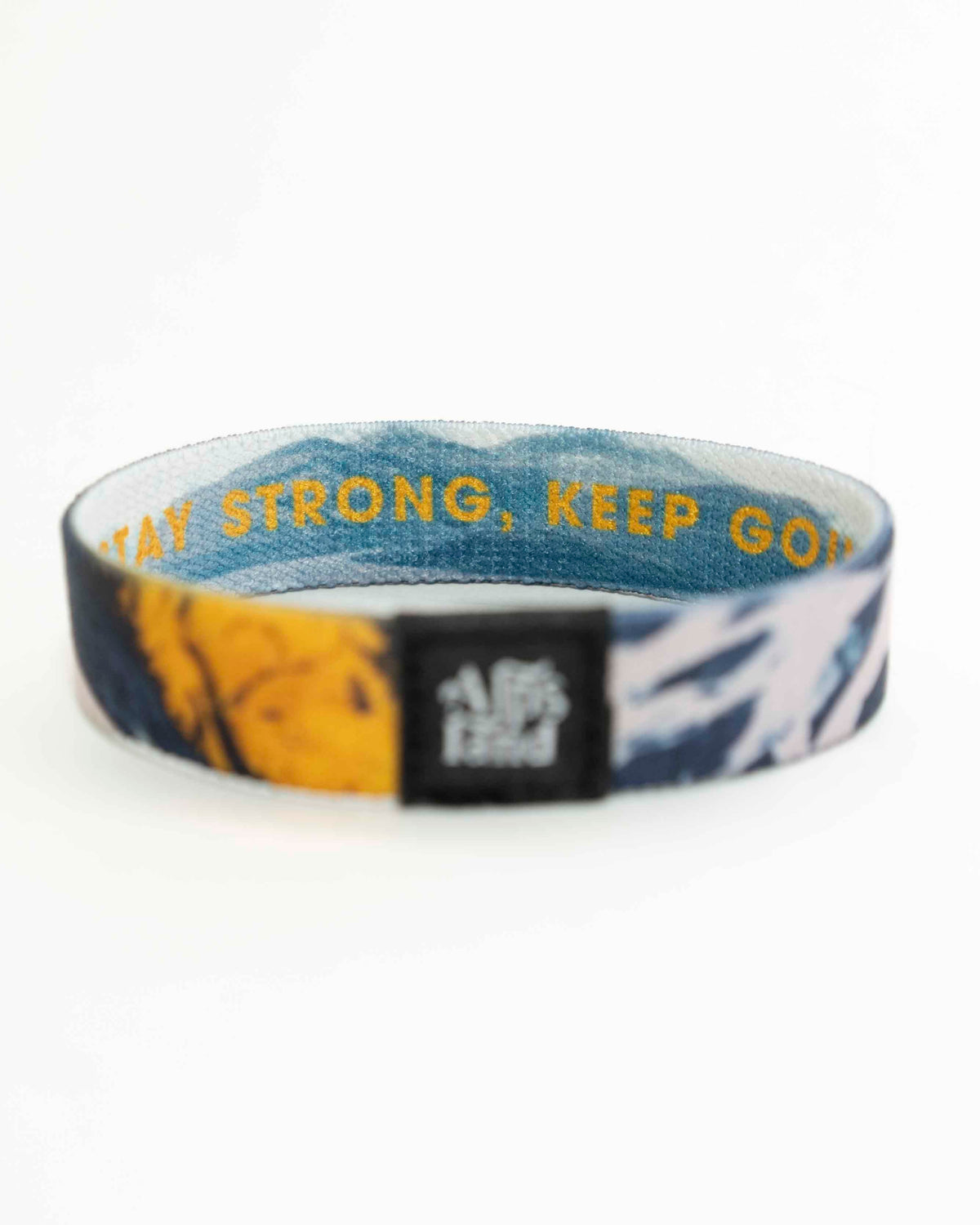 Stay Strong Keep Going Elastisches Armband – Alpsland – Motivation, Sport, Outdoor