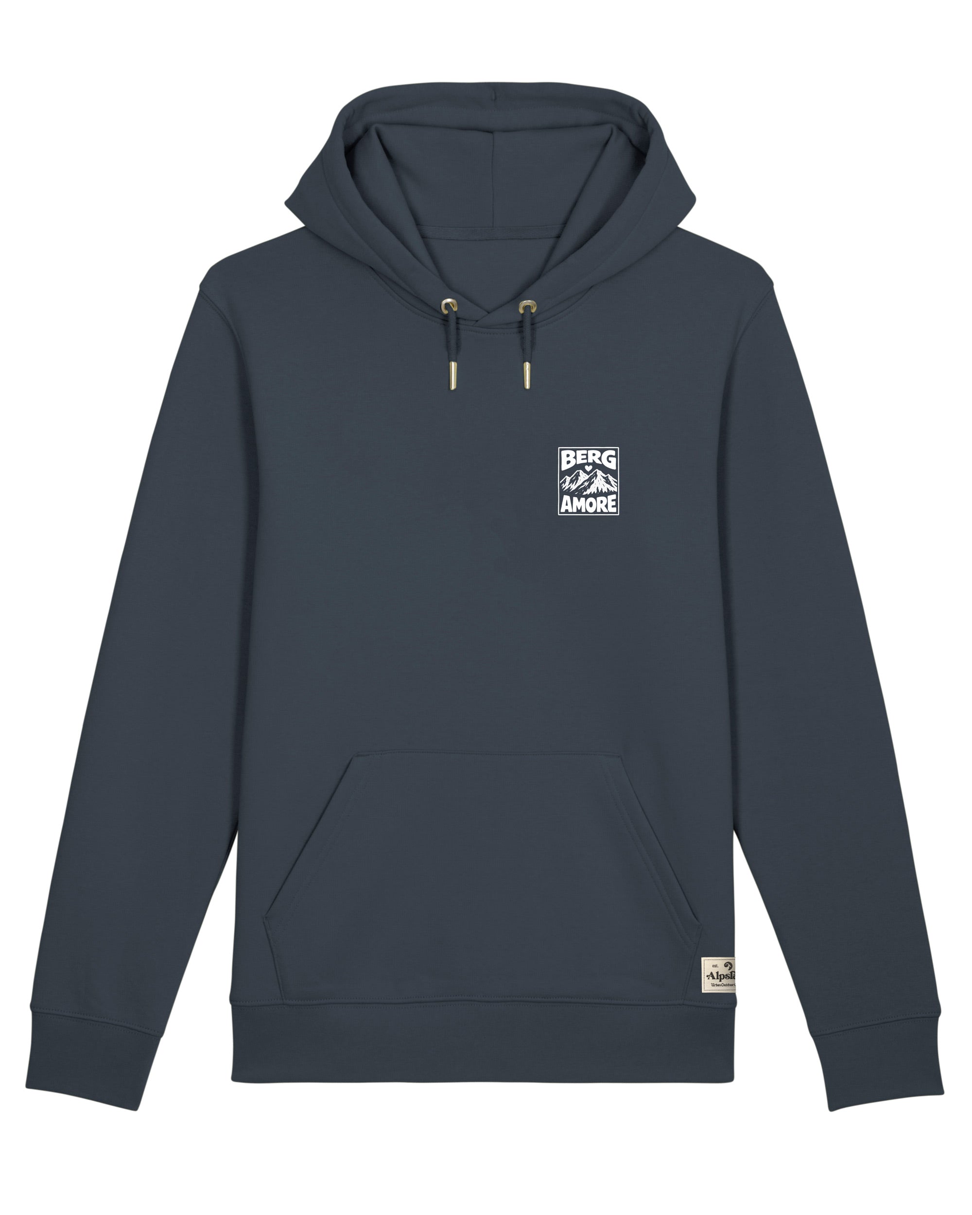 Berg Amore Unisex Organic Hoodie India Ink