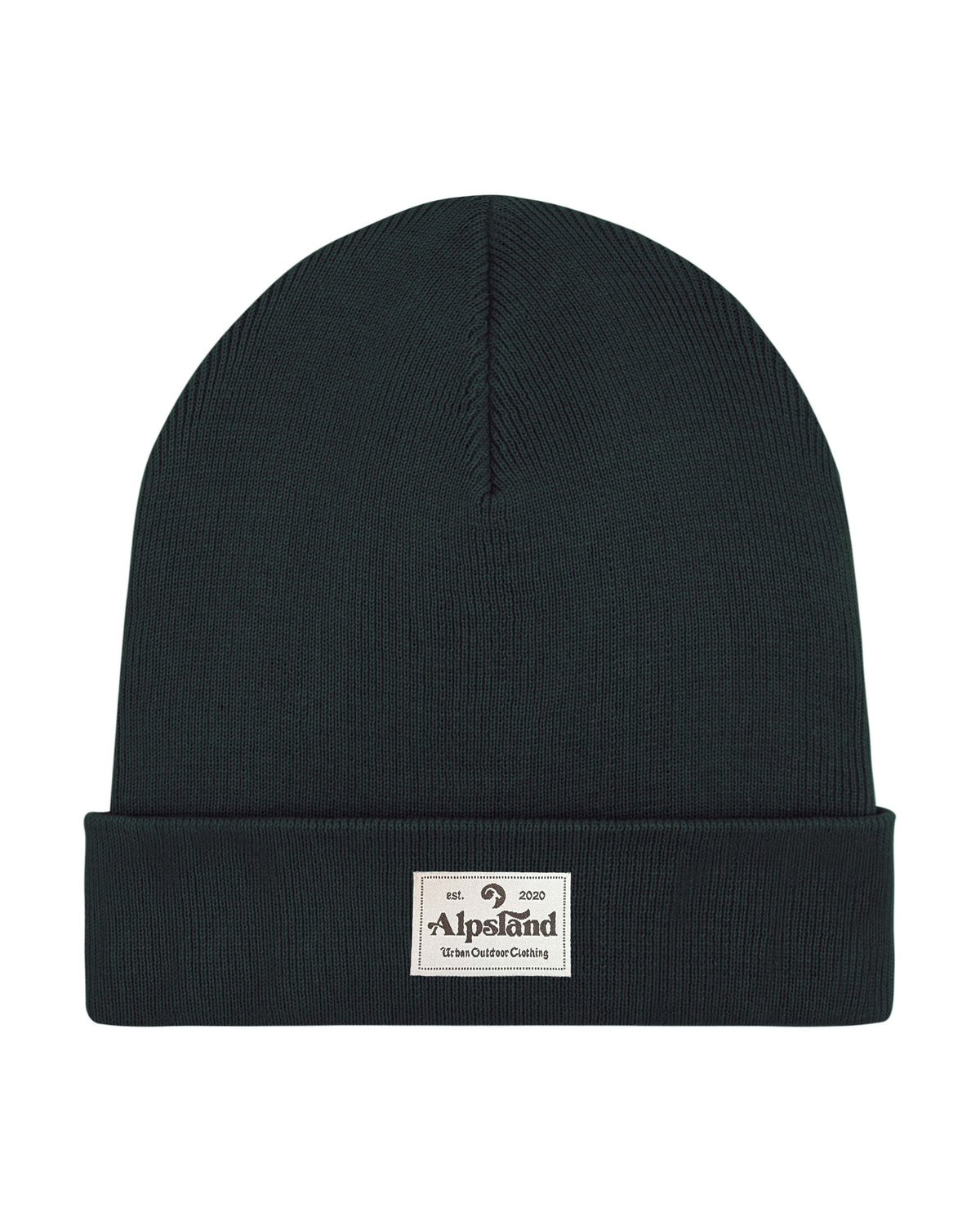 Strickmütze Organic Rib Beanie – Alpsland – Winter, Outdoor, Berge, Mütze