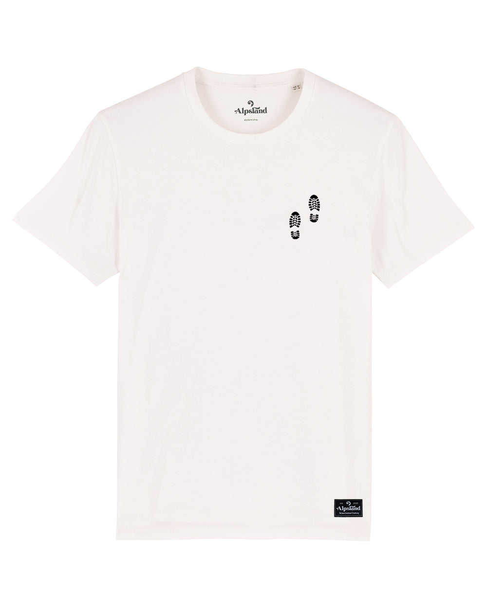 Wandern Badge Herren Bio T-Shirt – Alpsland – Wandern, Berge, Badge, Alpen