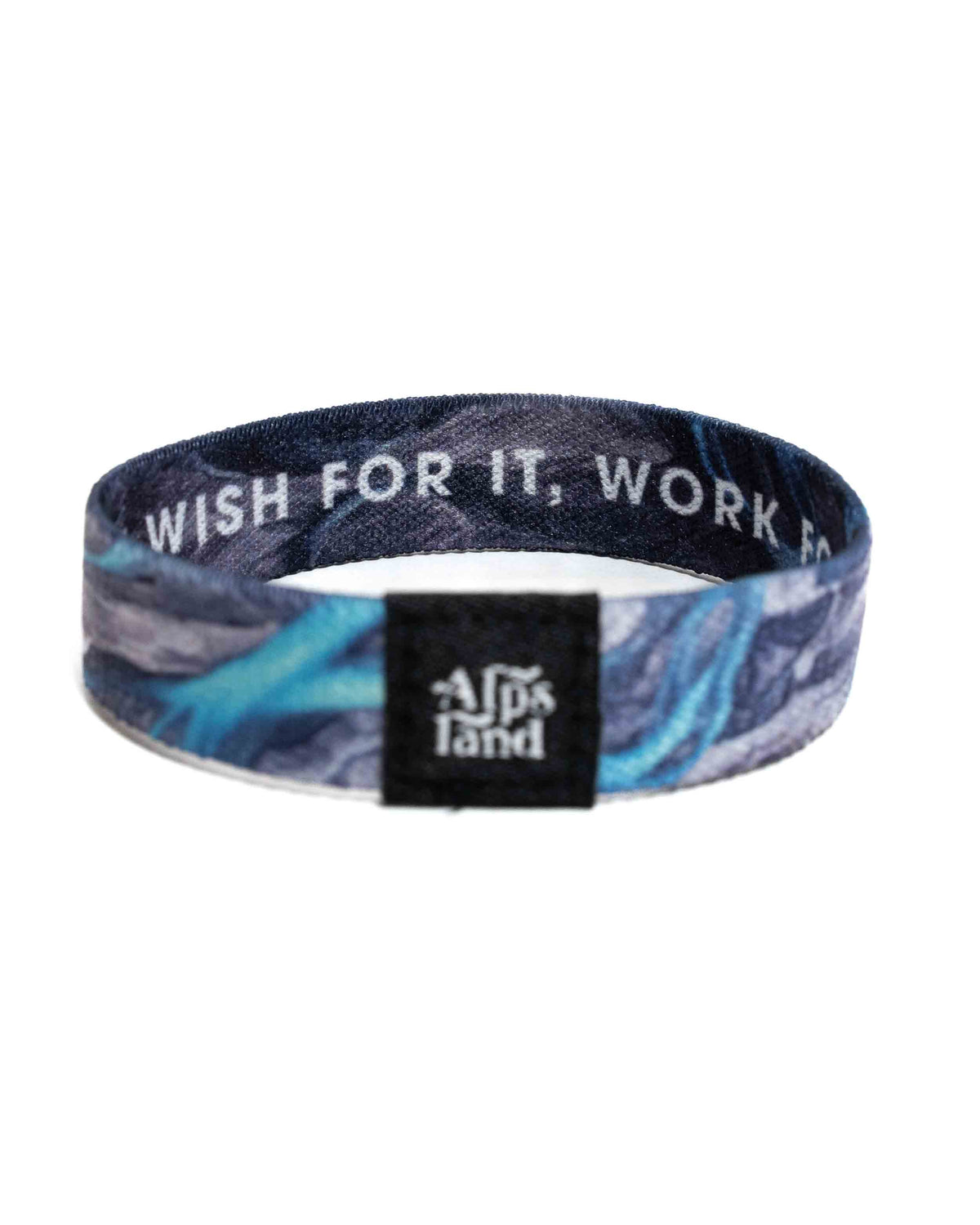 Don't Wish For It Work For It Elastisches Armband – Alpsland – Motivation, Sport