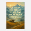 Leinwand „Ein Tag in den Bergen