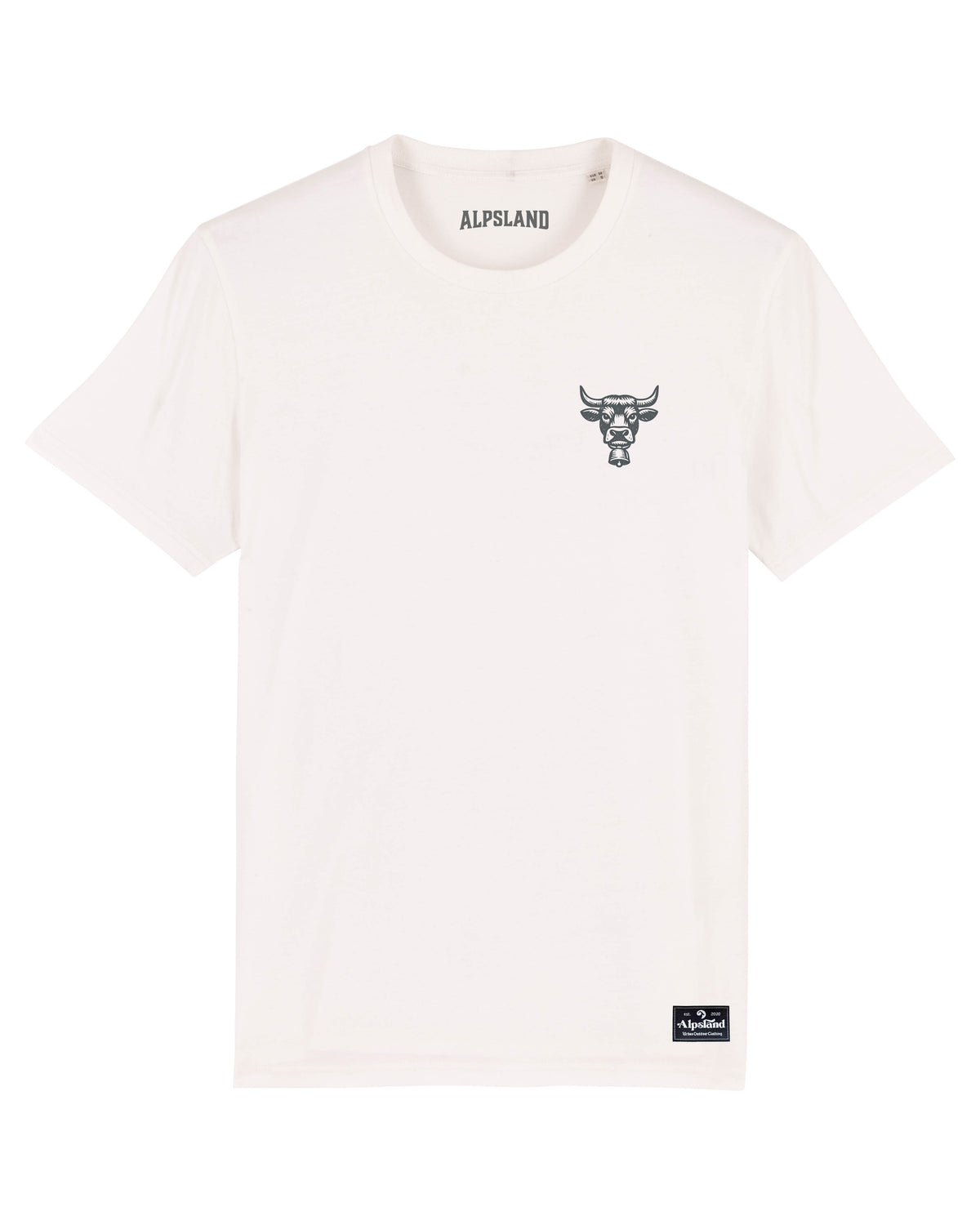 Kuh mit Kuhglocke Herren Bio T-Shirt – Alpsland – Wandern, Kuh, Kuhglocke, Alpen