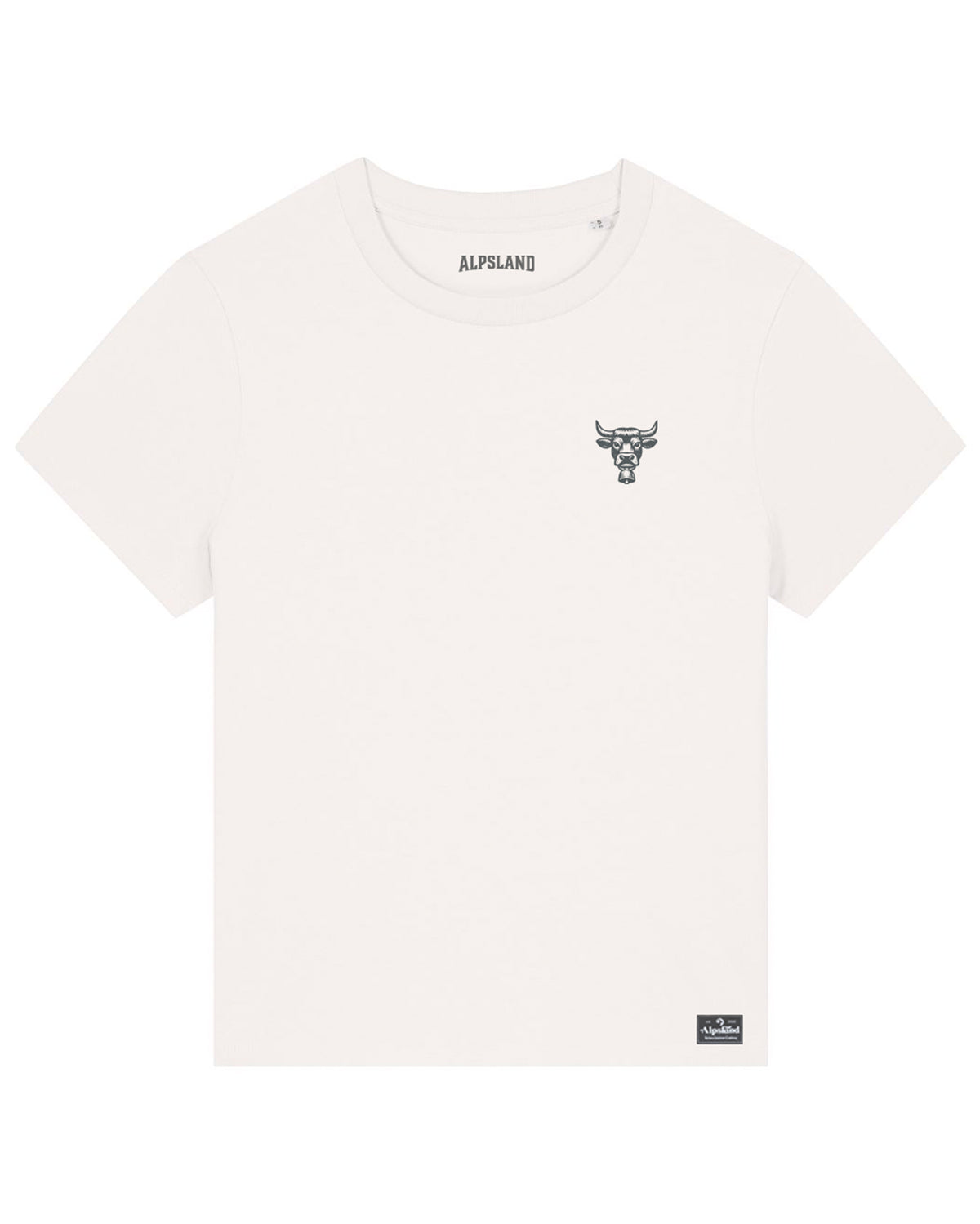 Kuh mit Kuhglocke Damen Bio T-Shirt – Alpsland – Wandern, Kuh, Kuhglocke, Alpen