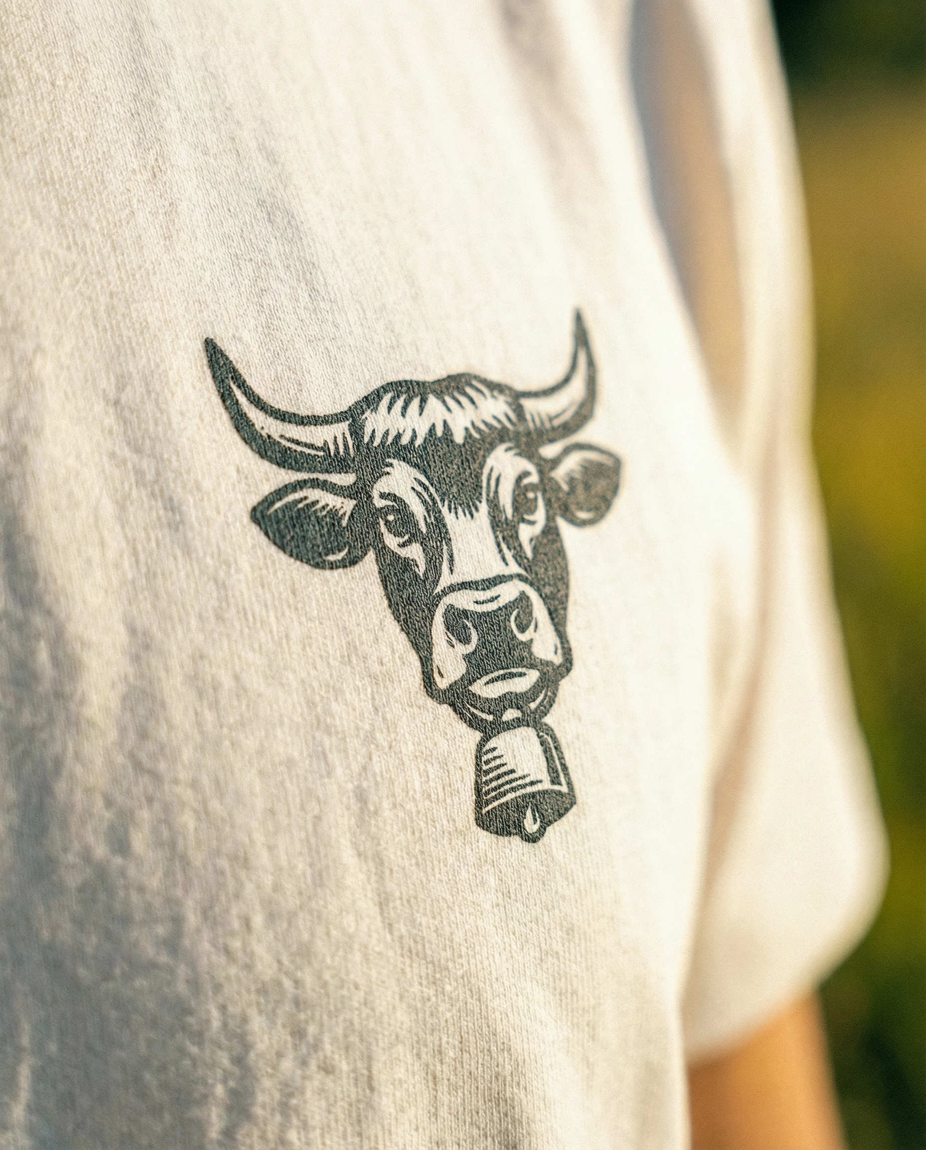 Kuh mit Kuhglocke – Damen Premium Organic Shirt