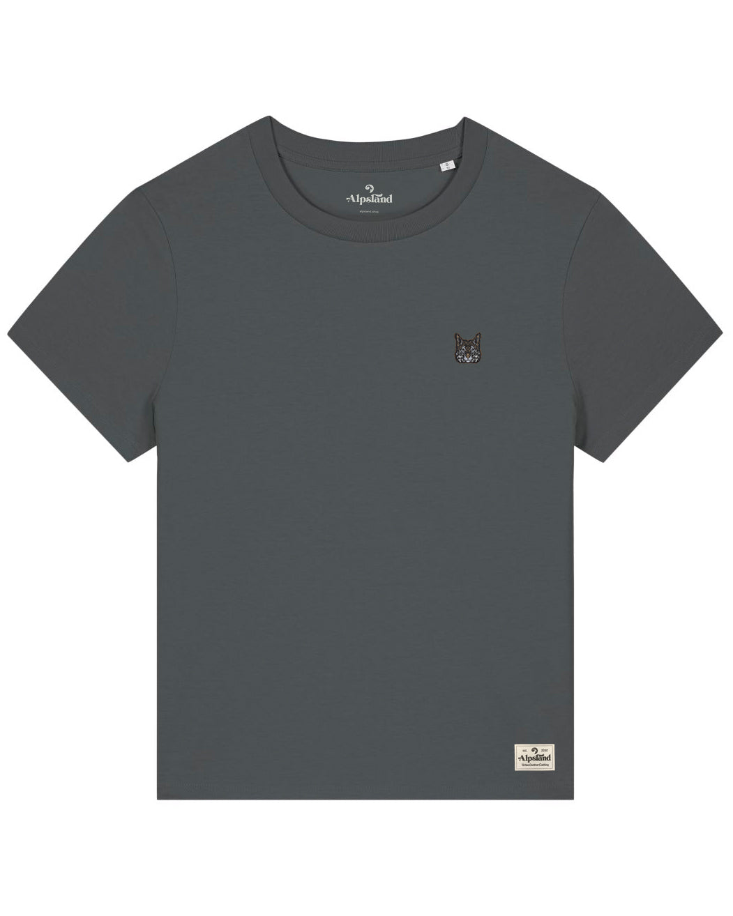 Luchs Badge Damen Bio T-Shirt – Alpsland – Wandern, Luchs, Badge, Natur