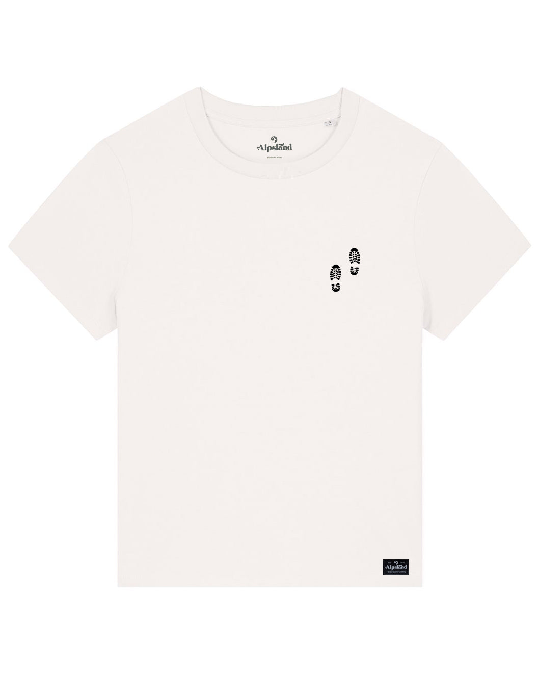 Wandern Badge Damen Bio T-Shirt – Alpsland – Wandern, Berge, Badge, Alpen