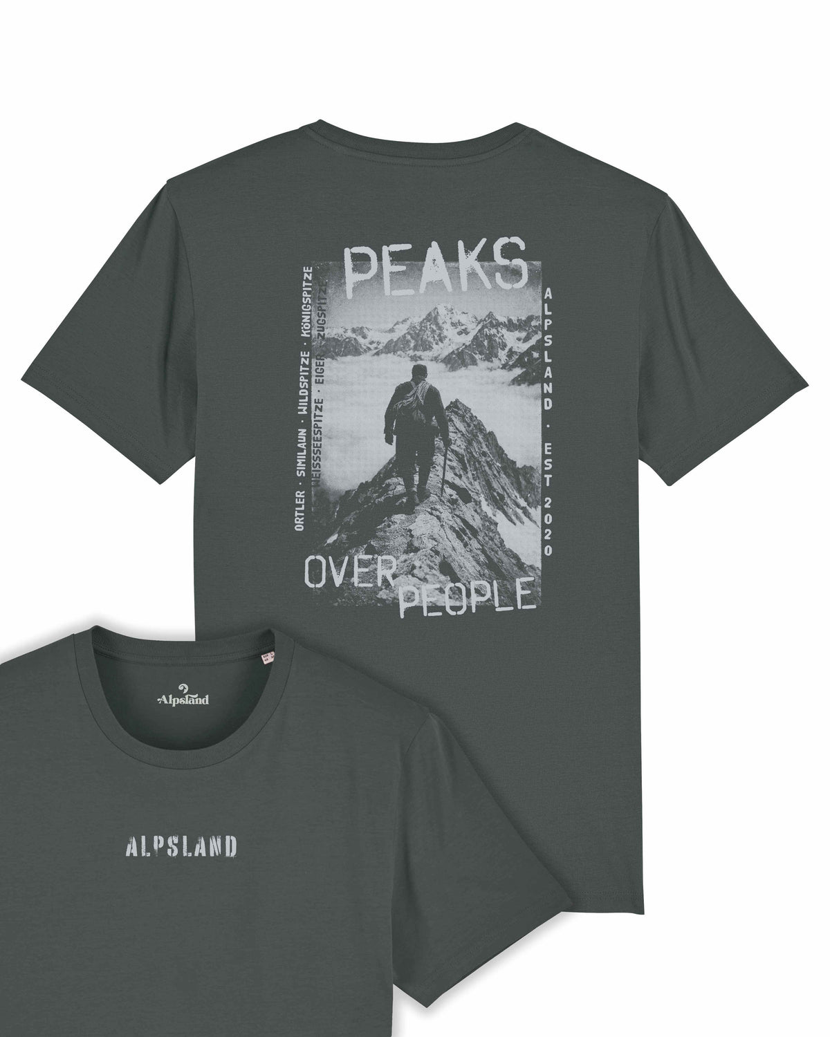 Peaks Over People – Herren Premium Organic Shirt