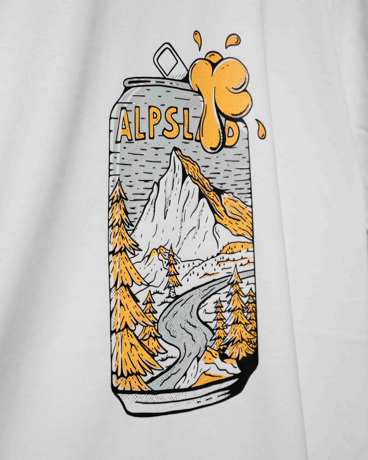 Gipfelbier Herren Bio T-Shirt – Alpsland – Wandern, Berge, Bier, Alpen