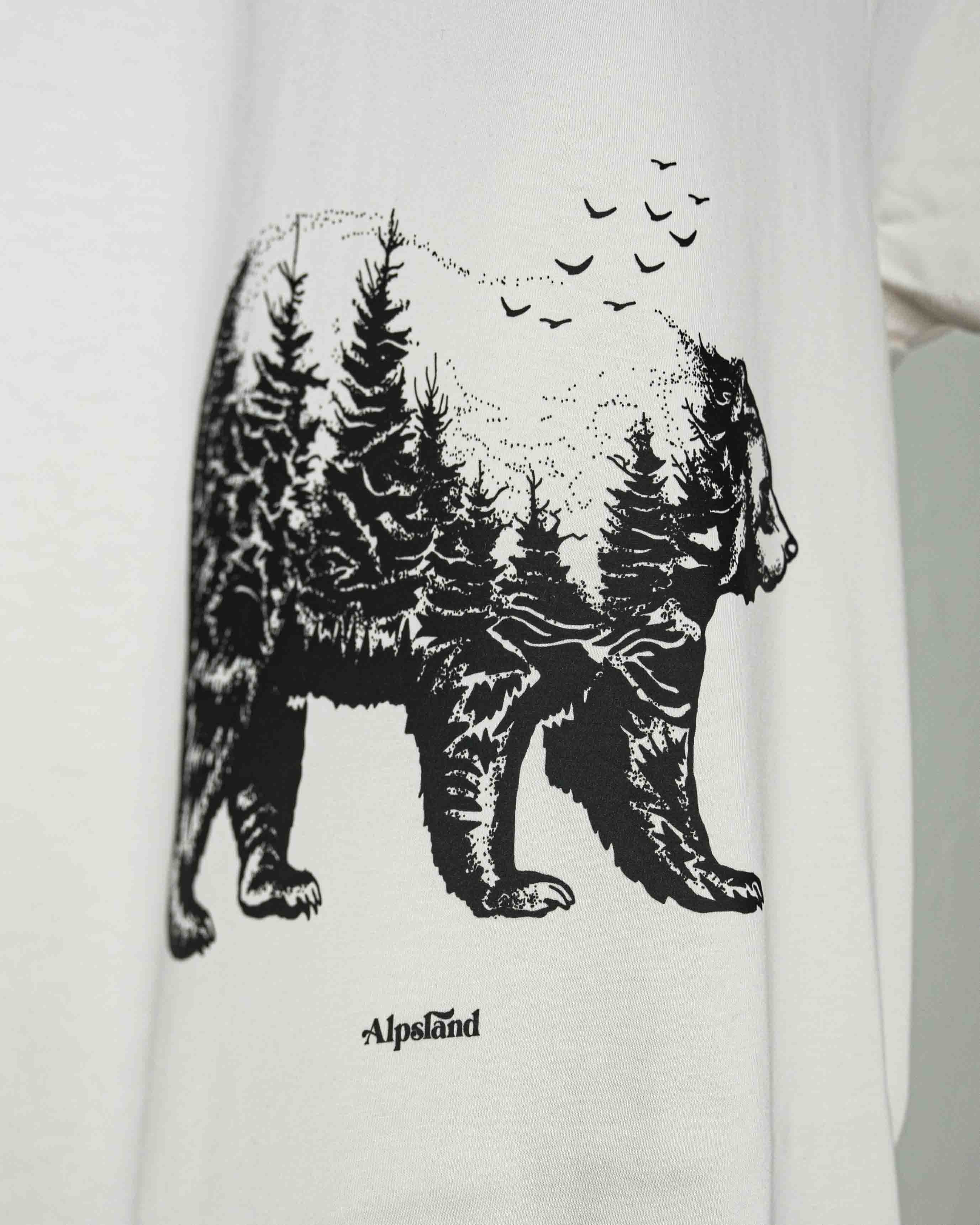 bär,wald,shirt,herren,natur,wandern,bergsteigen,alpsland