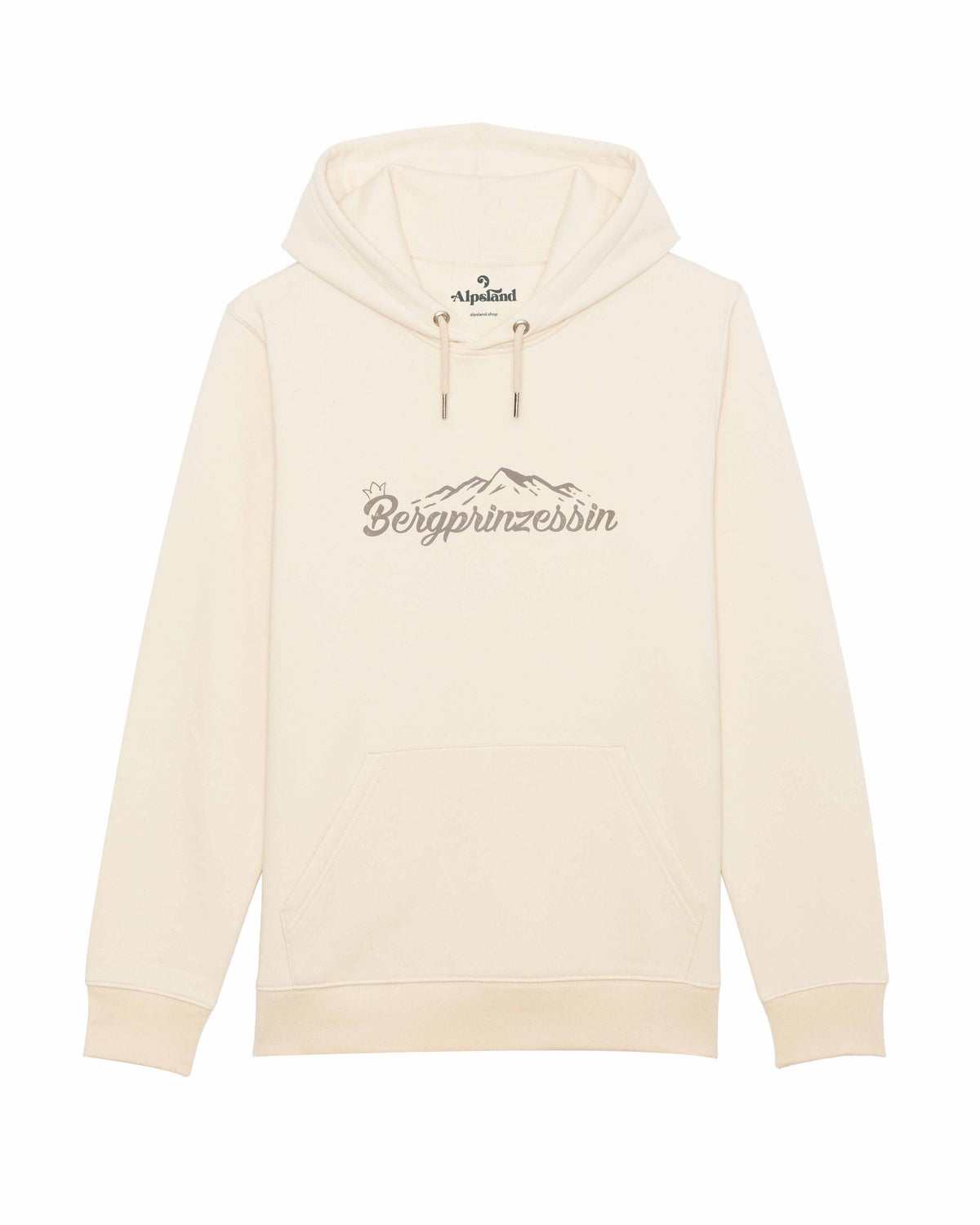 Bergprinzessin Unisex Bio Hoodie – Alpsland – Wandern, Berge, Alpen, Damen