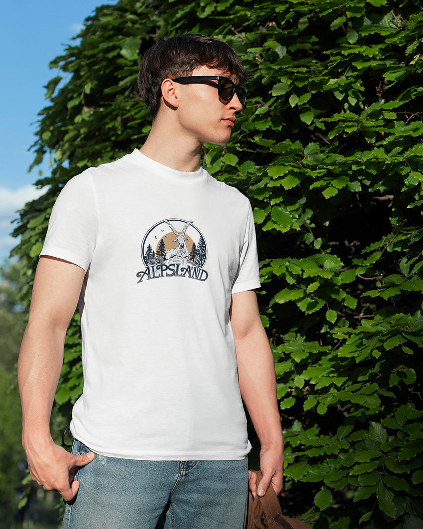 Steinbock - Alpsland - Herren Premium Organic Shirt,wandern,bergsteigen,berge,t-shirt,wandershirt,alpsland