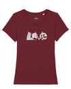 LOVE - Skiing  - Damen Premium Organic Shirt