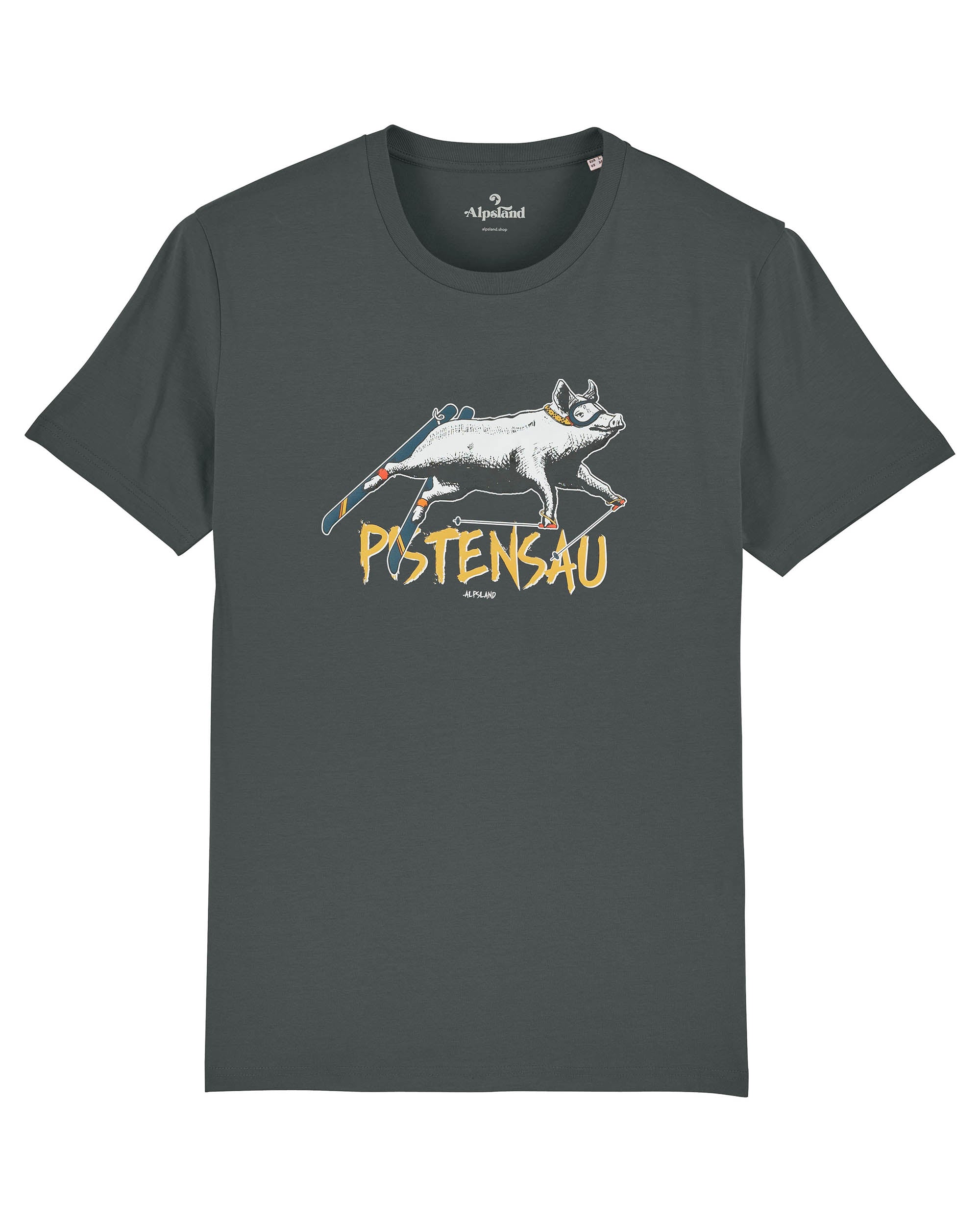 Pistensau  - Herren Premium Organic Shirt,wandern,bergsteigen,berge,t-shirt,wandershirt,alpsland