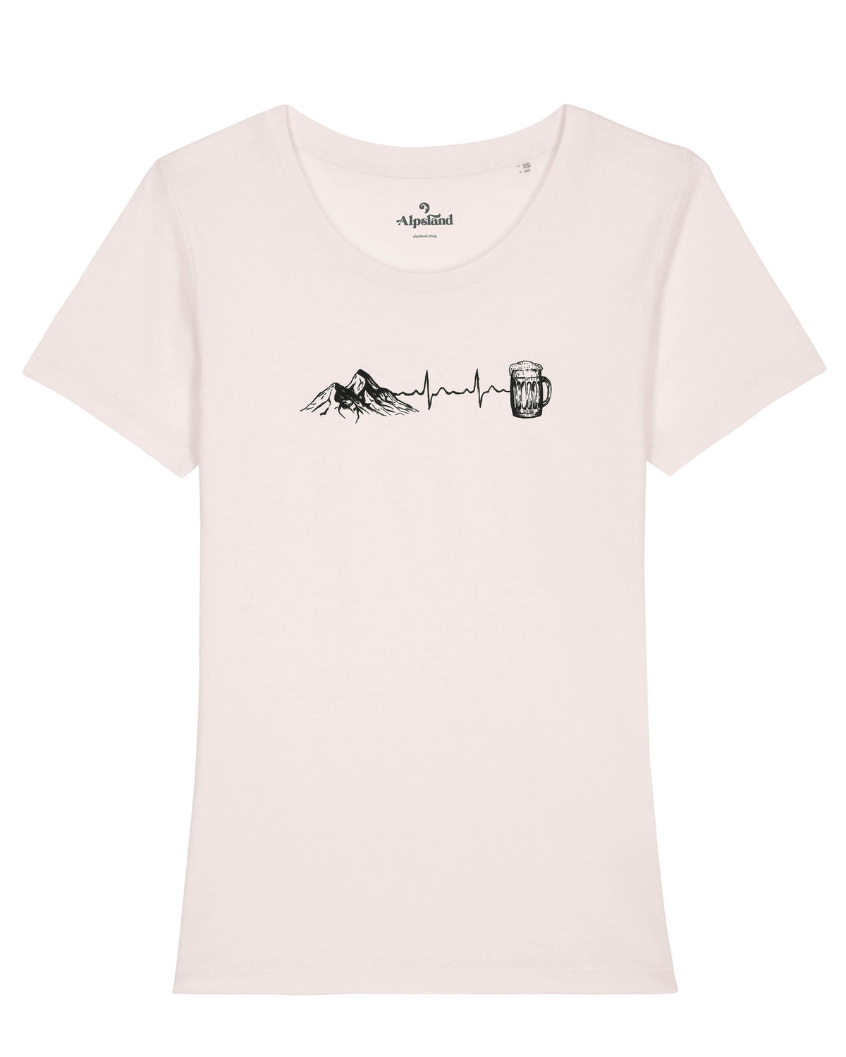 Berg-Leben-Bier - Damen Premium Organic Shirt,wandern,bergsteigen,berge,t-shirt,wandershirt,alpsland