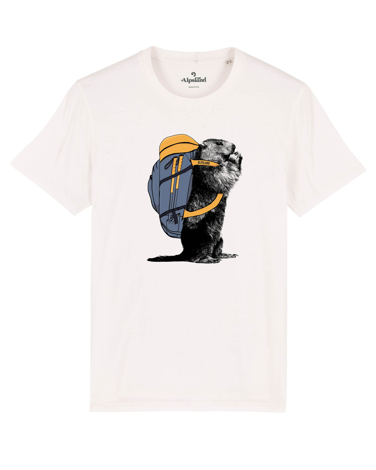 Wander-Murmeltier  - Herren Premium Organic Shirt,wandern,bergsteigen,berge,t-shirt,wandershirt,alpsland