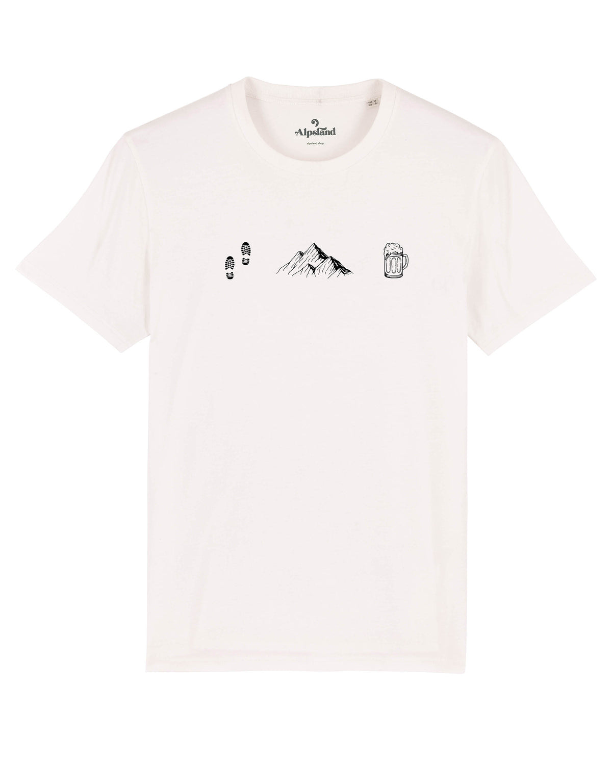 Wandern, Berge & Bier  - Herren Premium Organic Shirt,wandern,bergsteigen,berge,t-shirt,wandershirt,alpsland