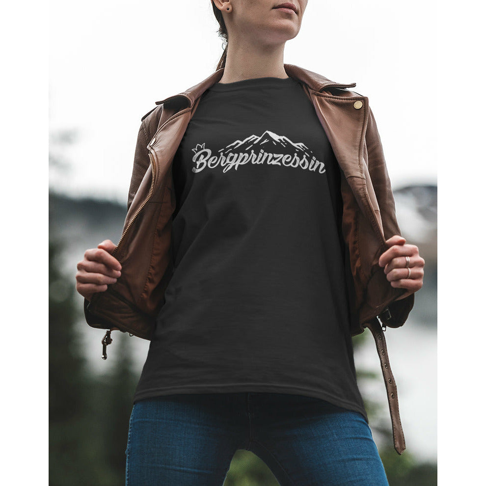 Bergprinzessin  - Damen Premium Organic Shirt,wandern,bergsteigen,berge,t-shirt,wandershirt,alpsland