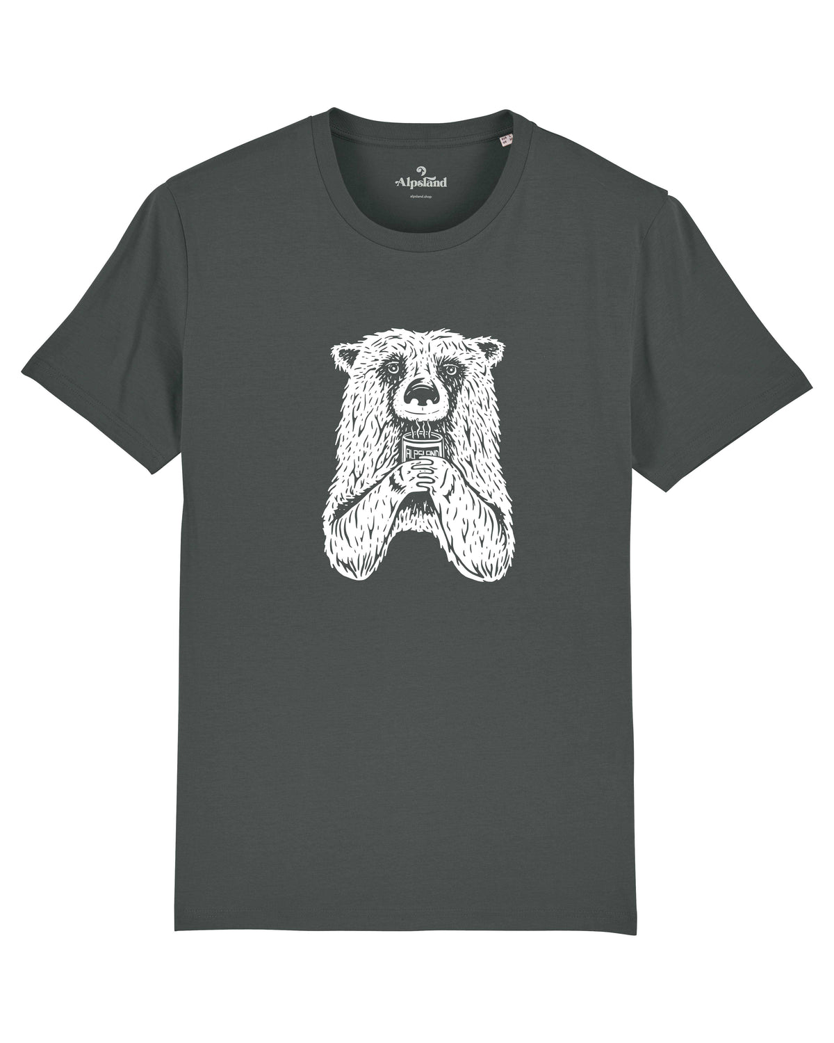 But first Coffee Herren Bio T-Shirt – Alpsland – Kaffee, Wandern, Berge, Alpen