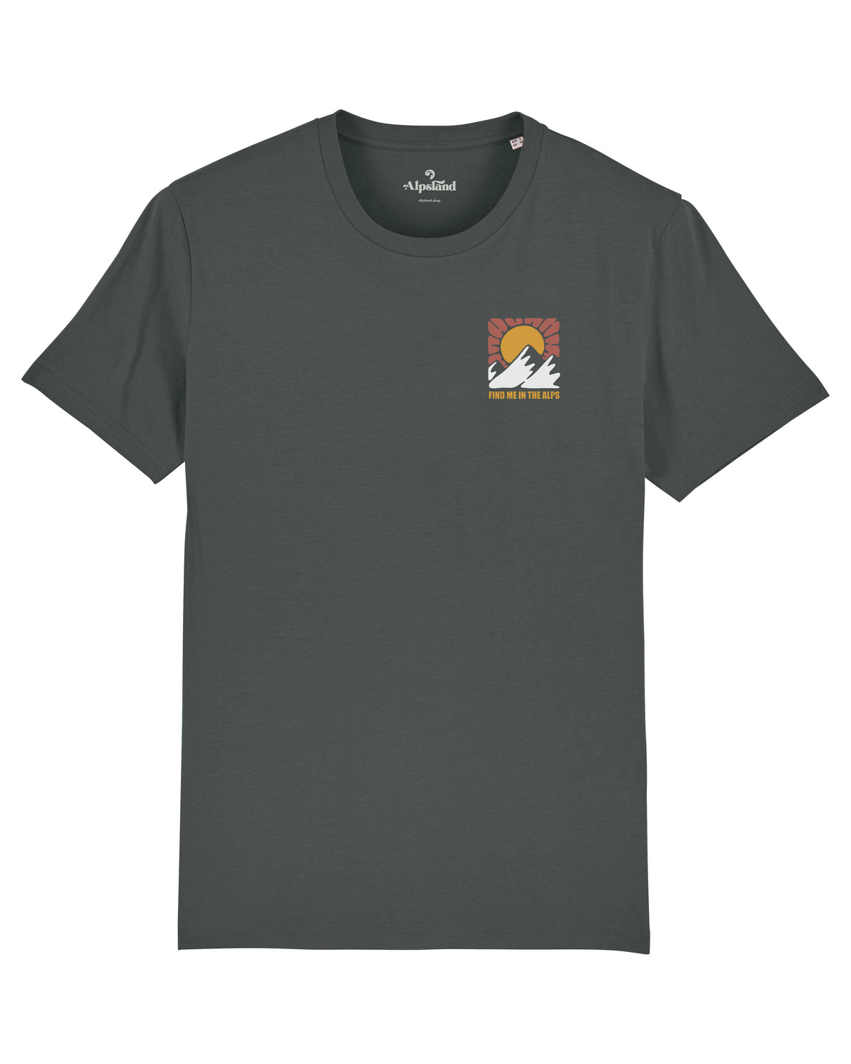 Find me in the Alps Herren Bio T-Shirt – Alpsland – Wandern, Berge, Alpen